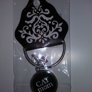 Cat Mom Keychain